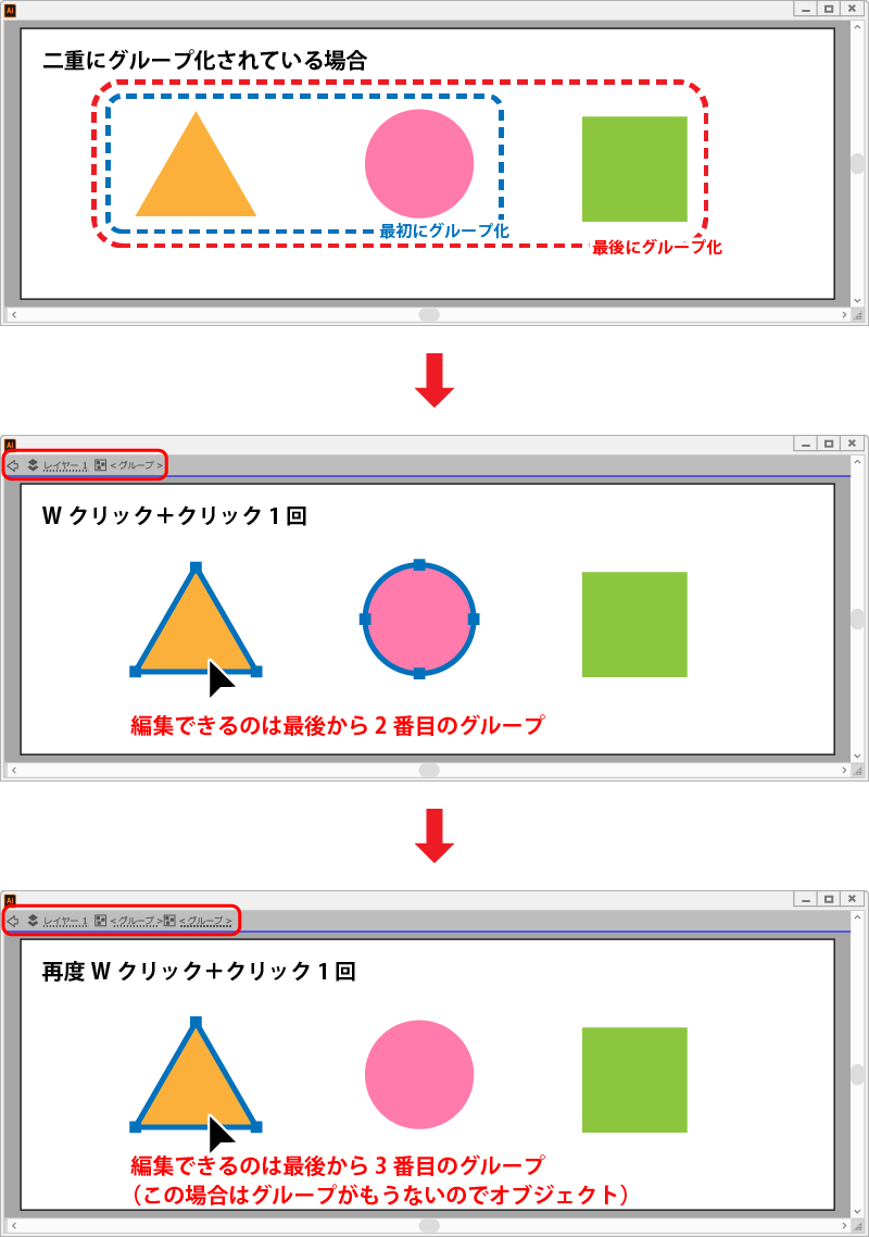 グループ化編集モード２